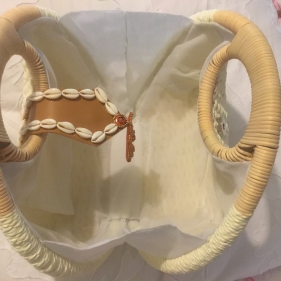 Coral & Shell Woven Canteen bag NWT - Picture 7 of 9